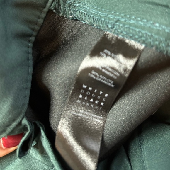 White House Black Market Dark Green “The Skinny” Trousers Size 4 - Picture 13 of 14